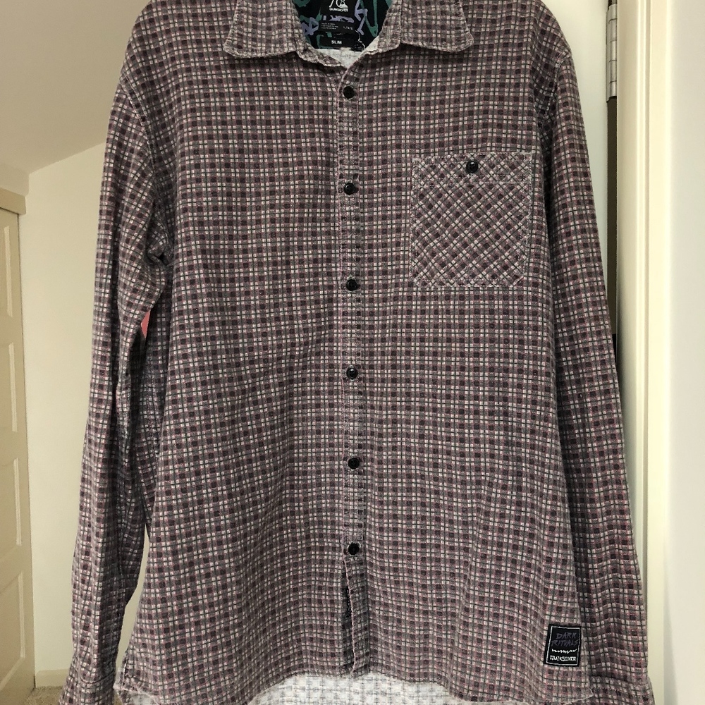 Men's Dark Rituals Quicksilver Purple/Grey Plaid